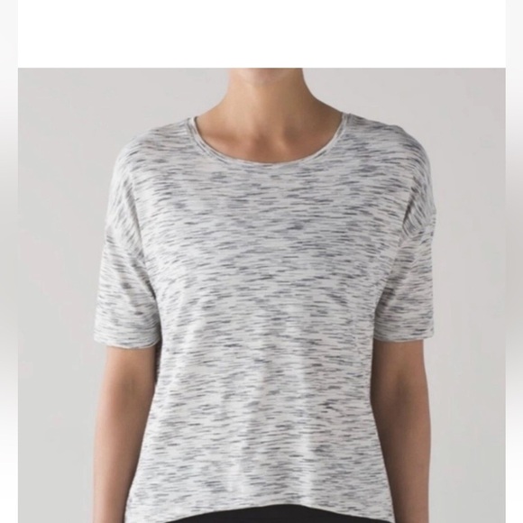 Lululemon Run It Out Tee short sleeve 6 Tiger Space Dye Black White gorpcore - Picture 3 of 10